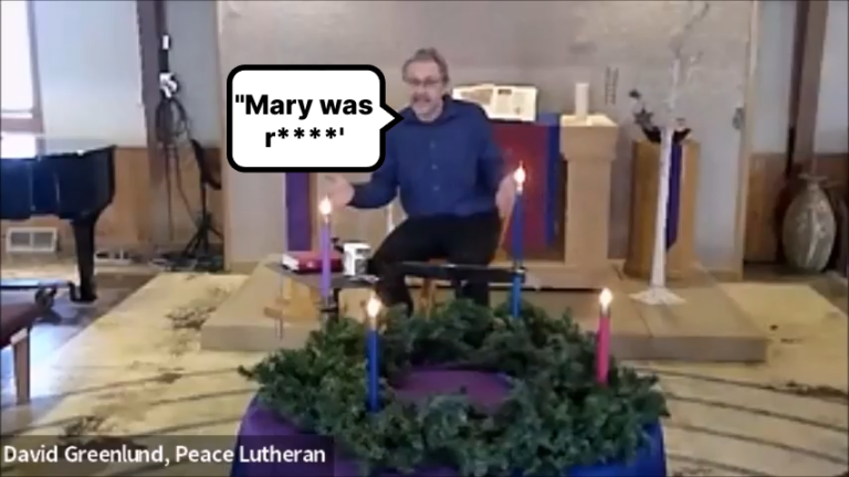 Lutheran Pastor Says Mary was ‘R*****, Not a Virgin When She Gave Birth to Jesus