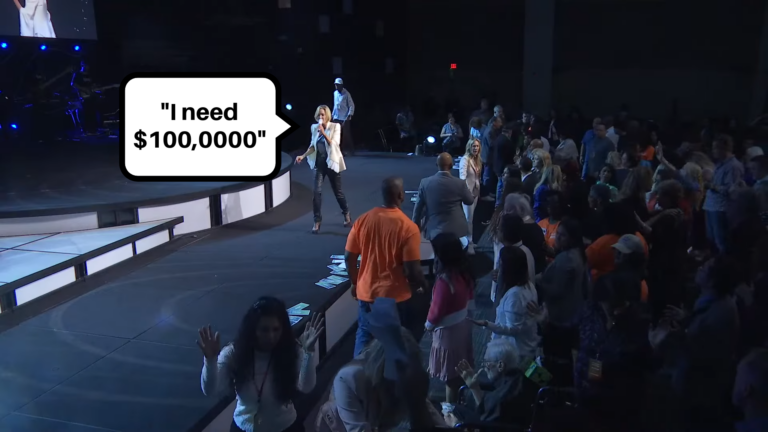 Paula White Makes Disturbing Pitch For $100K: ‘I’m not gonna lay hands on people till you’re obedient’