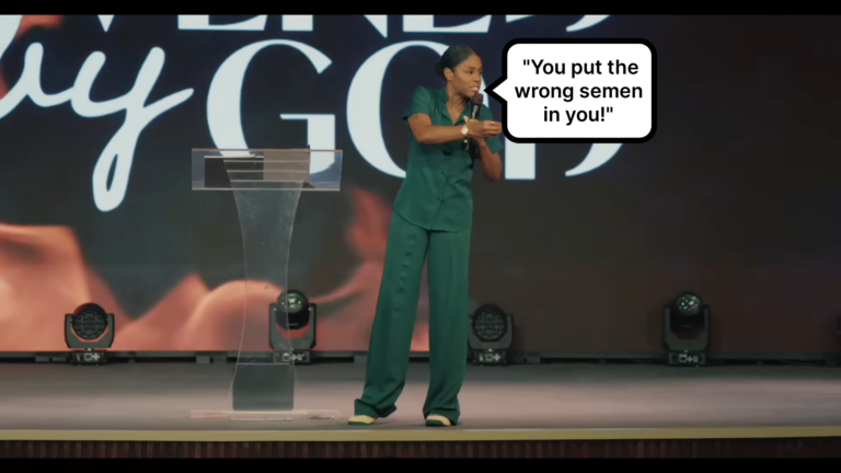 Prophetess Berates Women With Gross Fuel Analogy :’Y’all got 87 semen going into you’