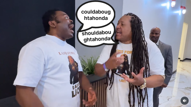Rare Sighting: Controversial Pastor and Follower Have ‘Conversation’ While ‘Speaking In Tongues’