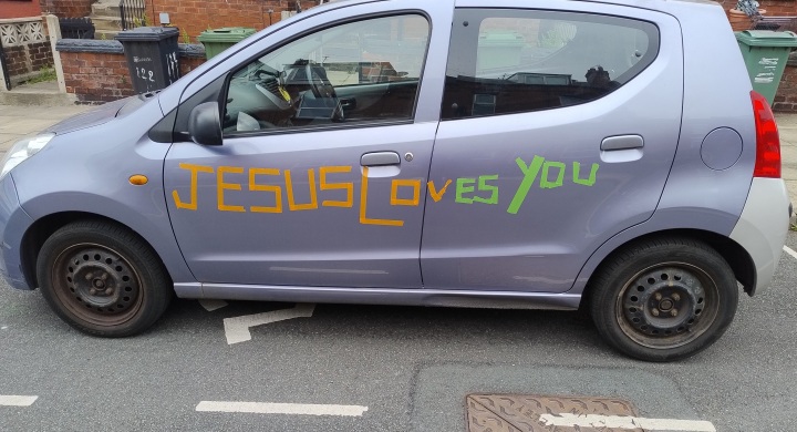 Christian Motorist Denied Insurance Due to Homemade ‘Jesus Loves You’ Sticker