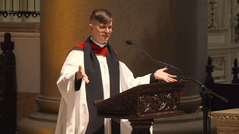 Episcopal Priest Goes Viral For Unhinged Sermon ‘If You deny that God is trans, you deny the divinity of Jesus’
