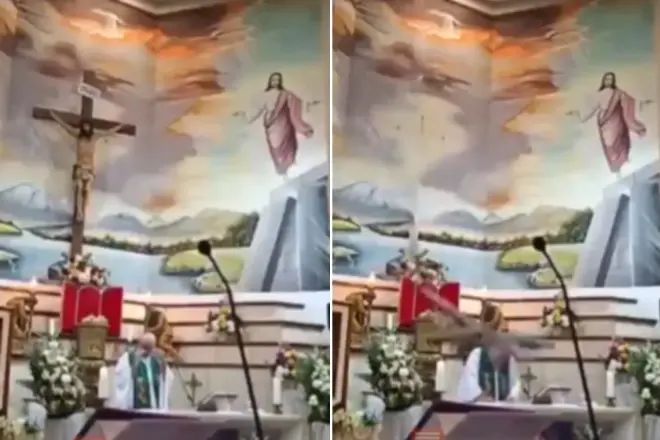 Catholic Priest Killed After Crucifix  Falls On His Head During Mass